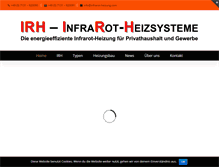Tablet Screenshot of infrarot-heizung.com